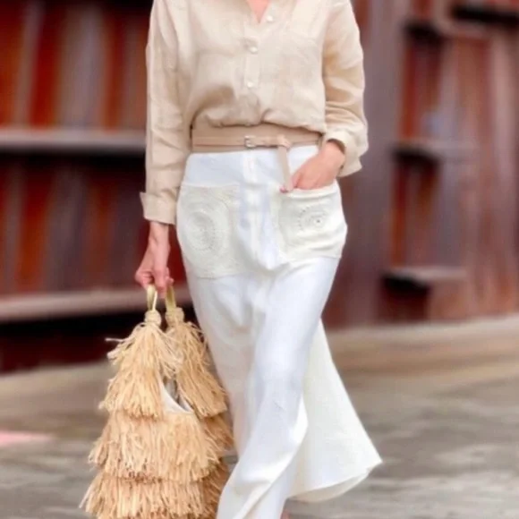 Zara Skirt With Crochet Pockets - Picture 10 of 12